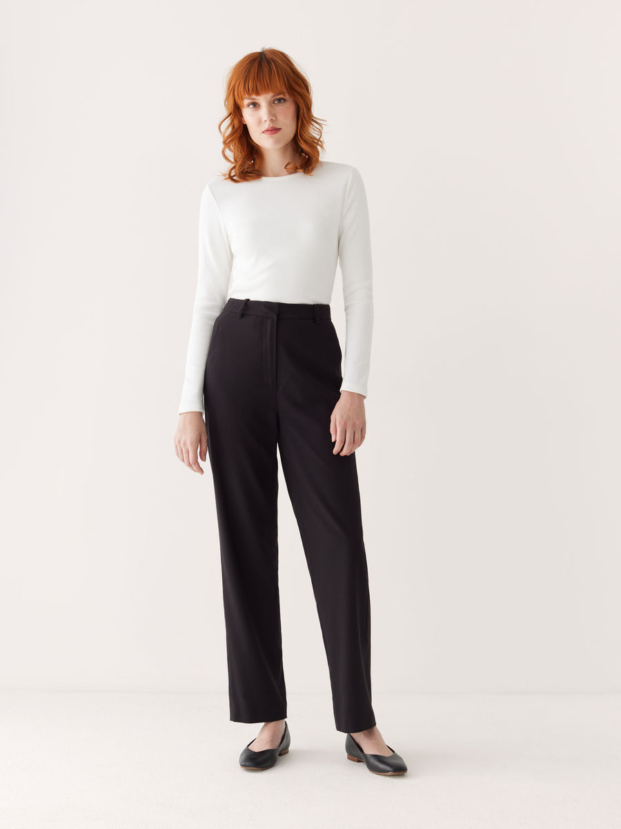 The Jane Straight Pant in Black – Frank And Oak USA