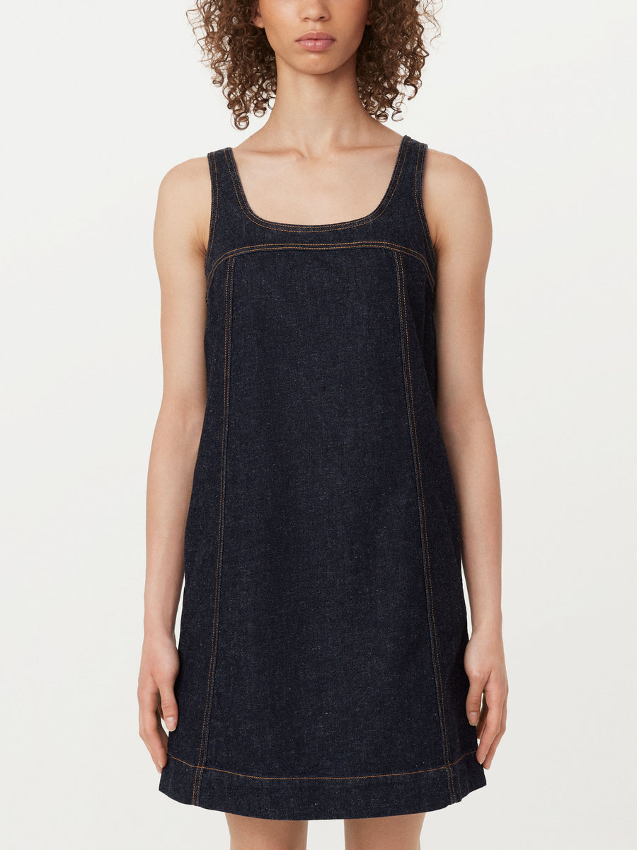 The Pinafore Denim Dress in Dark Wash – Frank And Oak USA