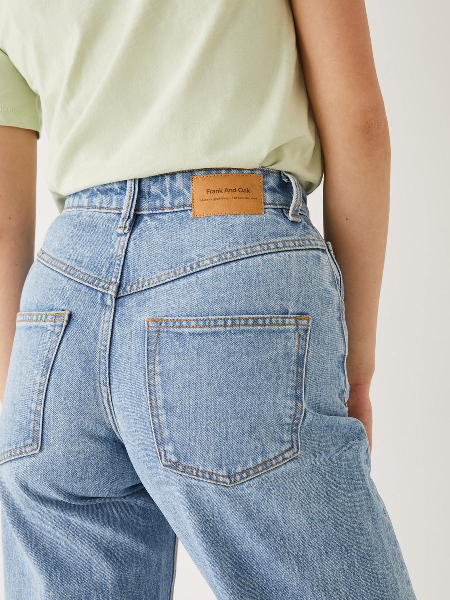 The Linda High Rise Balloon Fit Jean in Blue – Frank And Oak USA