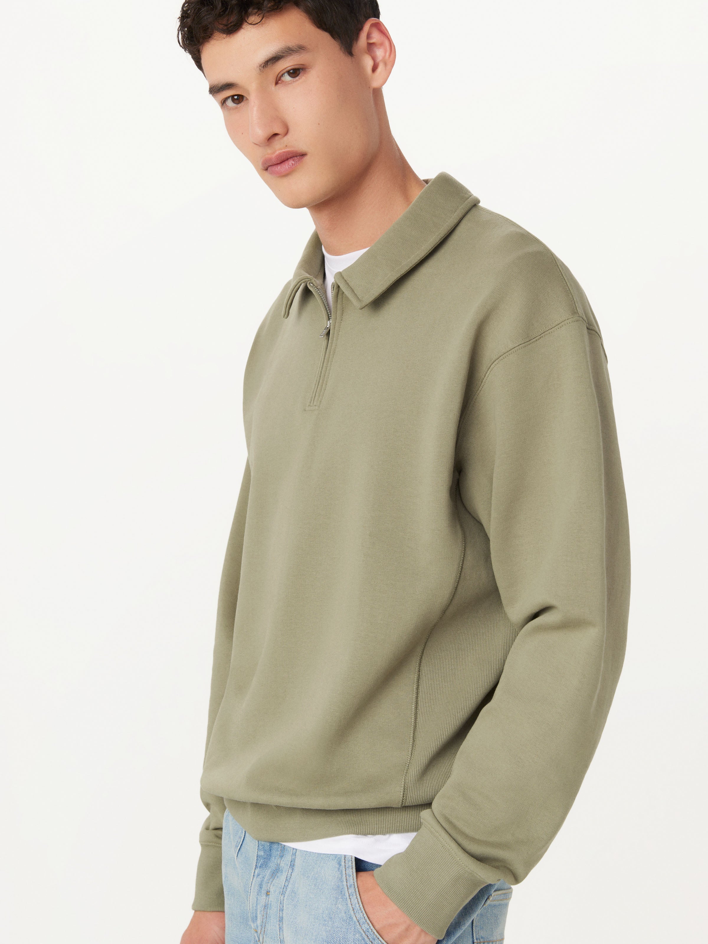 トップス VUJADE FRANK STRUCTURED HAIF-ZIP KNIT Vujade 24AW FRANK HAIFZIP KNIT