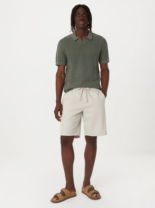 The Openwork Crochet Polo in Agave