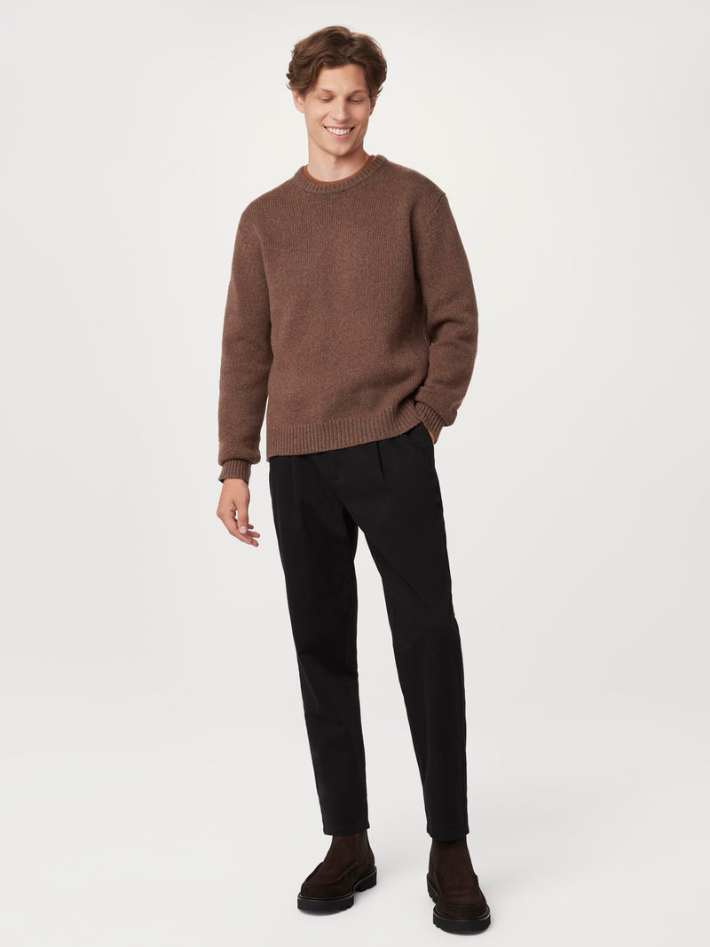The Lambswool Sweater in Brown – Frank And Oak USA