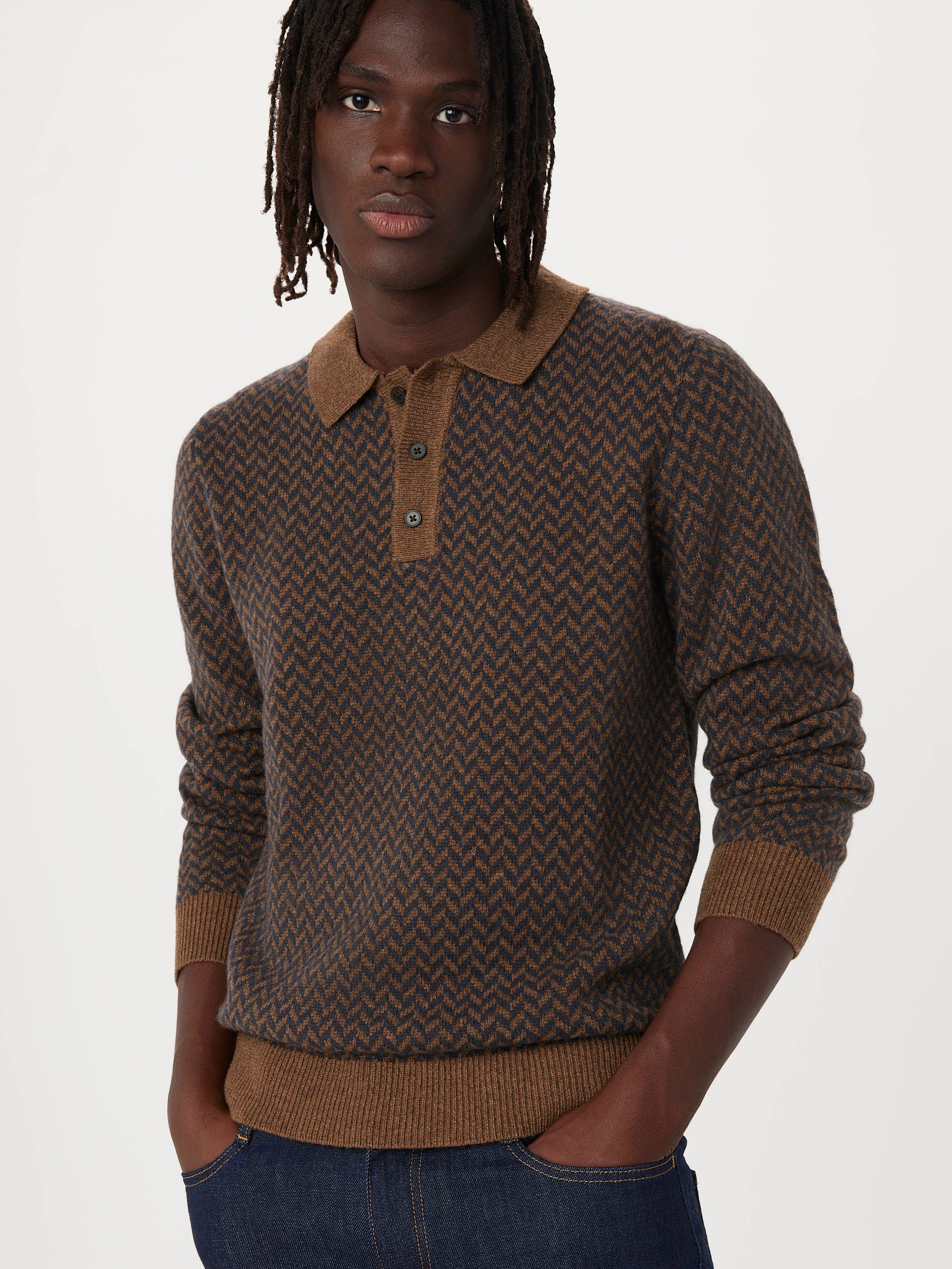 トップス SOL x FUC All around Knit Sweater(Brown) 206746797-3