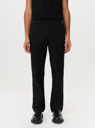 The Joey Straight Cargo Pant in Black