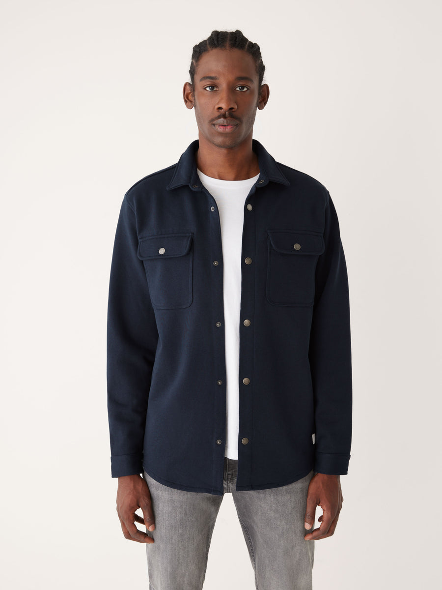 The French Terry Overshirt in Dark Blue – Frank And Oak USA