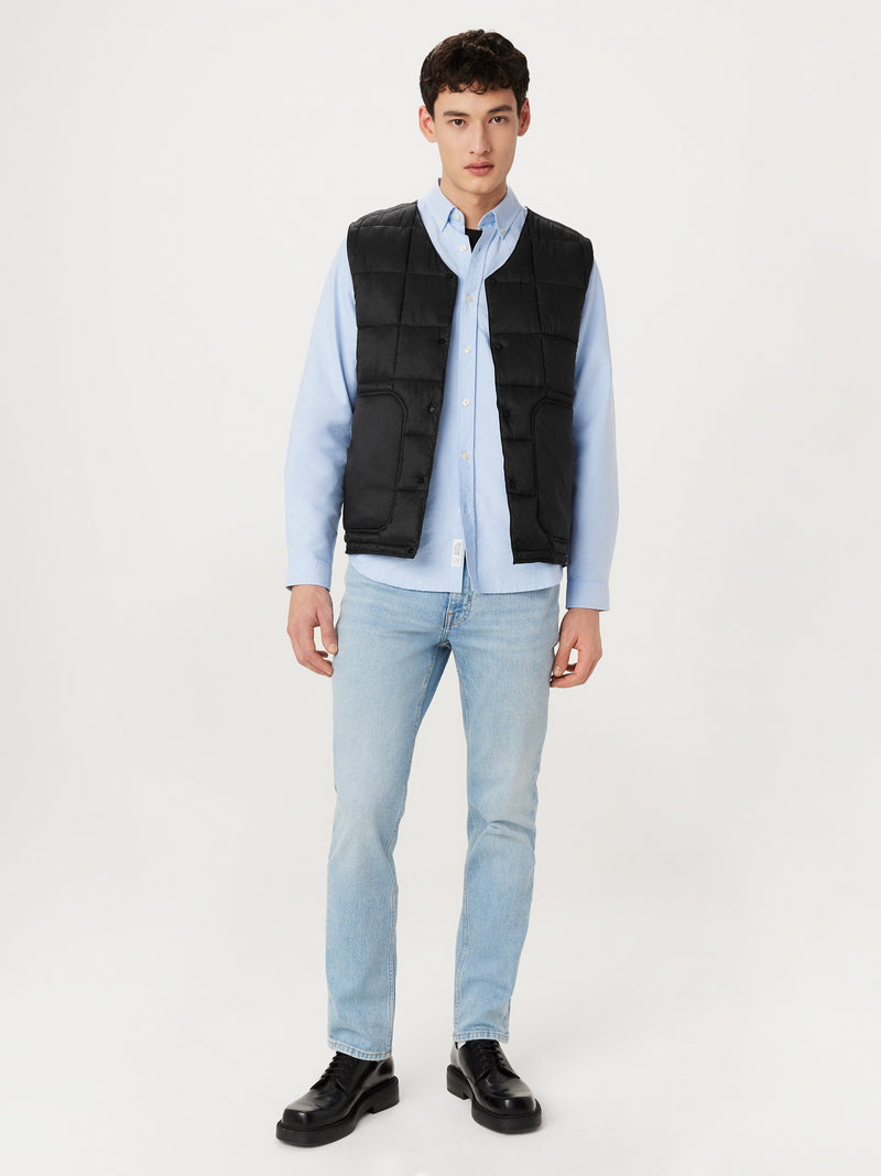 トップス Black Eye Patch Checked Puff Vest The Aero Quilted Vest in Black – Frank And Oak USA