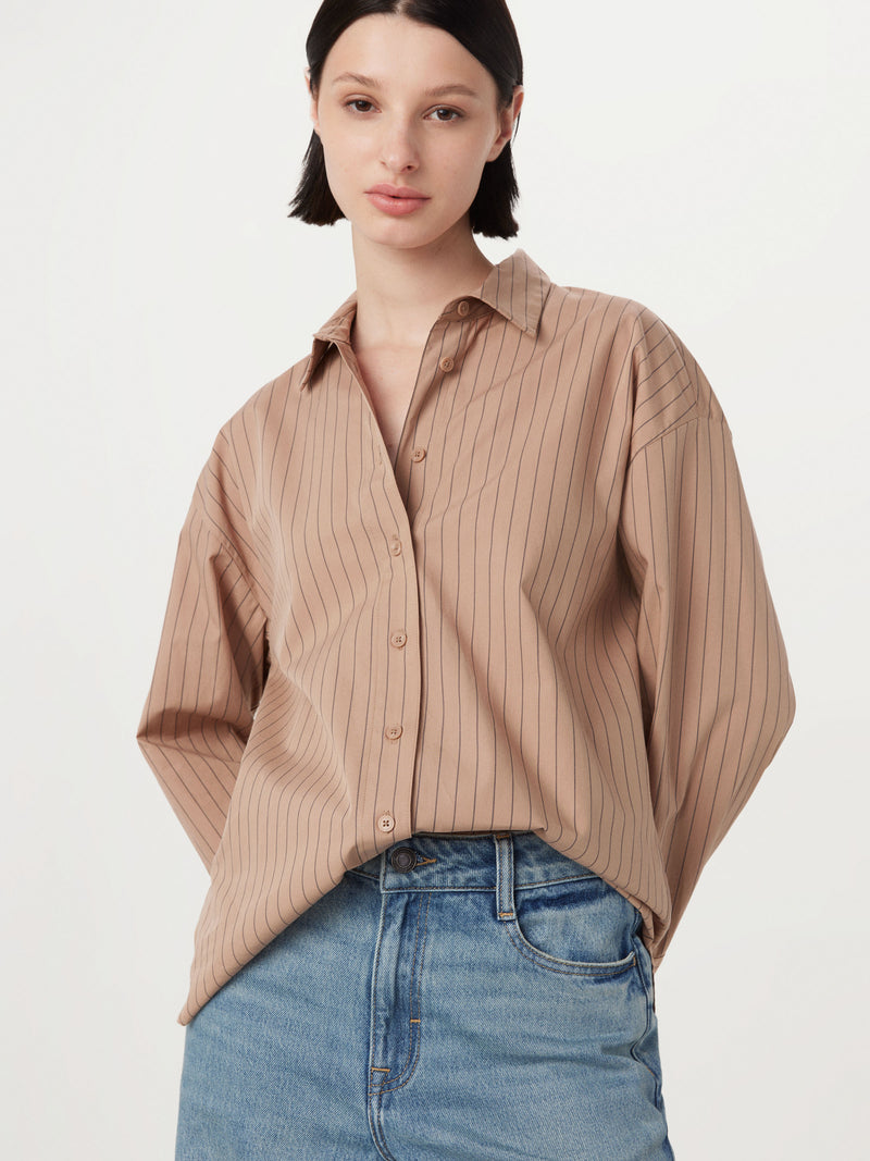Latte Poplin Top Latte Poplin Top