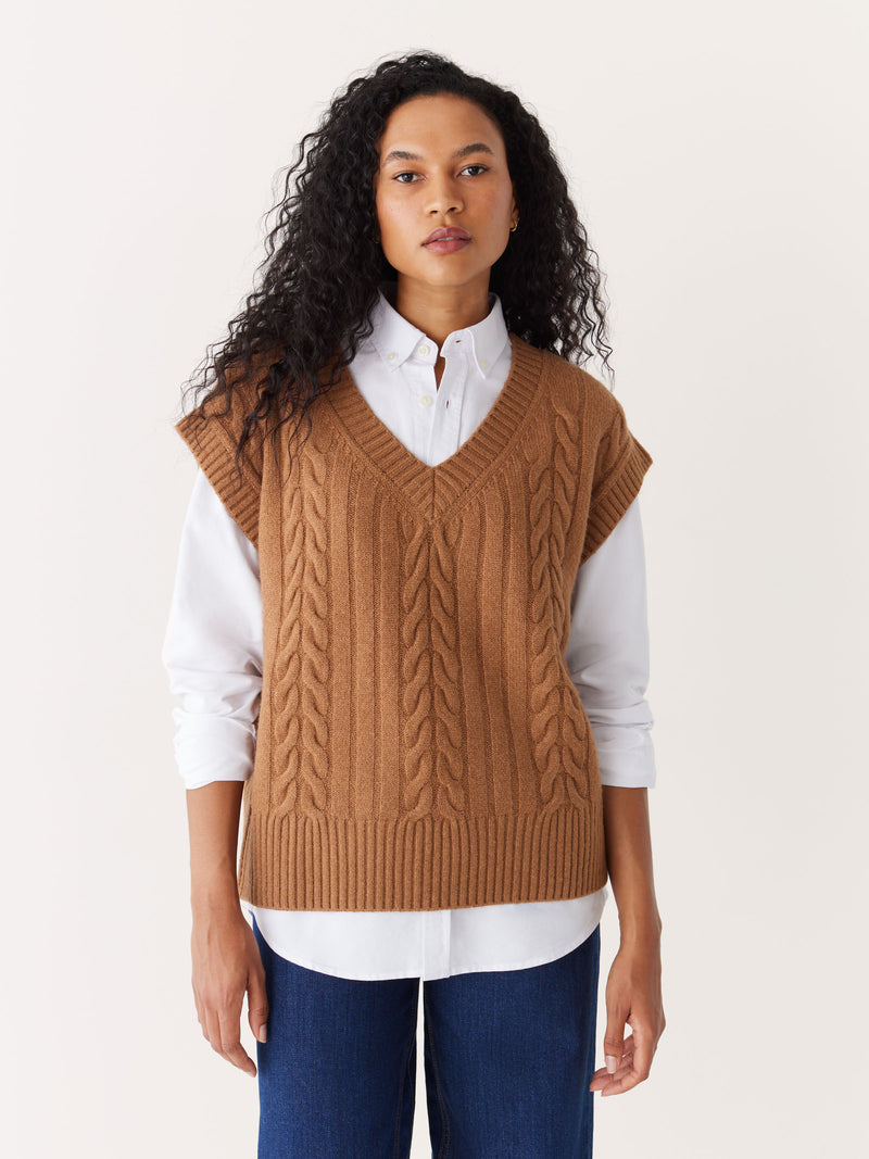 The Comfort Sweater Vest in Mocha – Frank And Oak USA