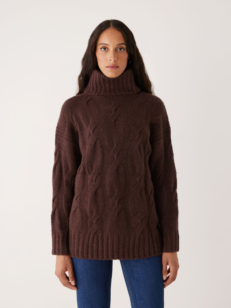 The Comfort Turtleneck Sweater in Burgundy – Frank And Oak USA