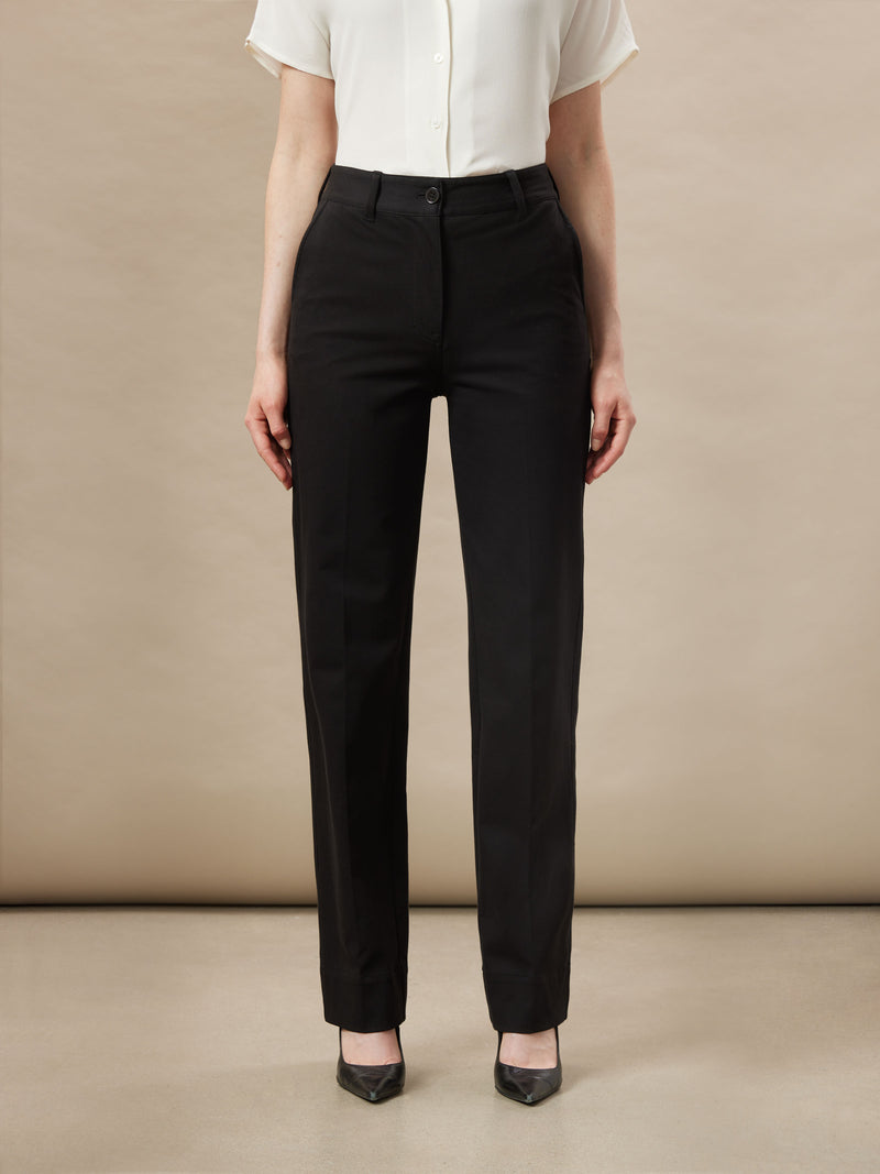 The Jane Straight Flex Pant in Black – Frank And Oak USA