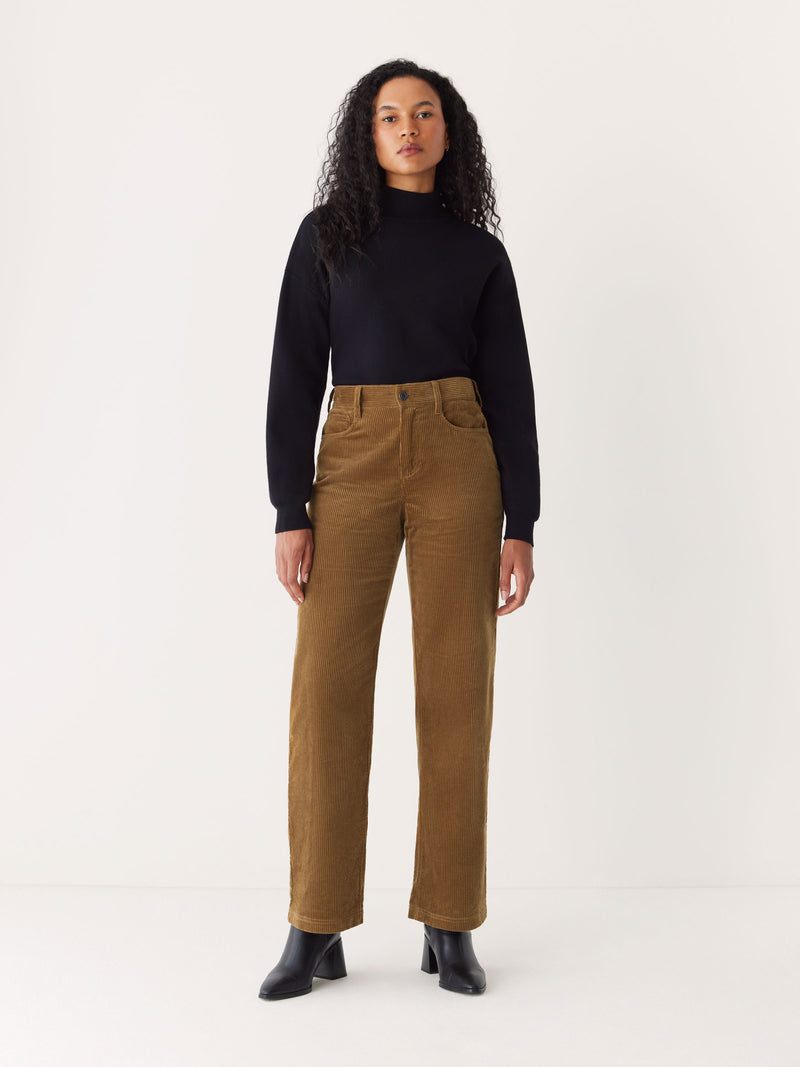 The Annie Straight Corduroy Pant in Amber Brown – Frank And Oak USA