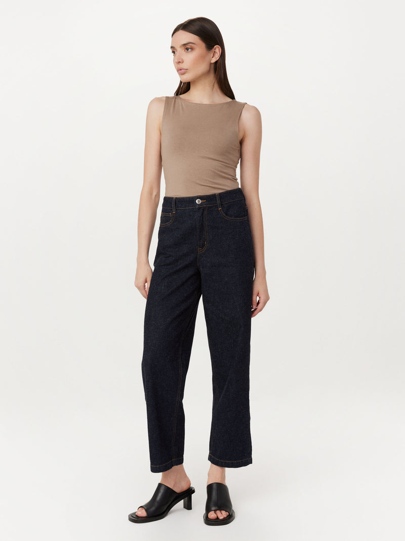 The Janis Wide Balloon Jean in Dark Wash – Frank And Oak USA