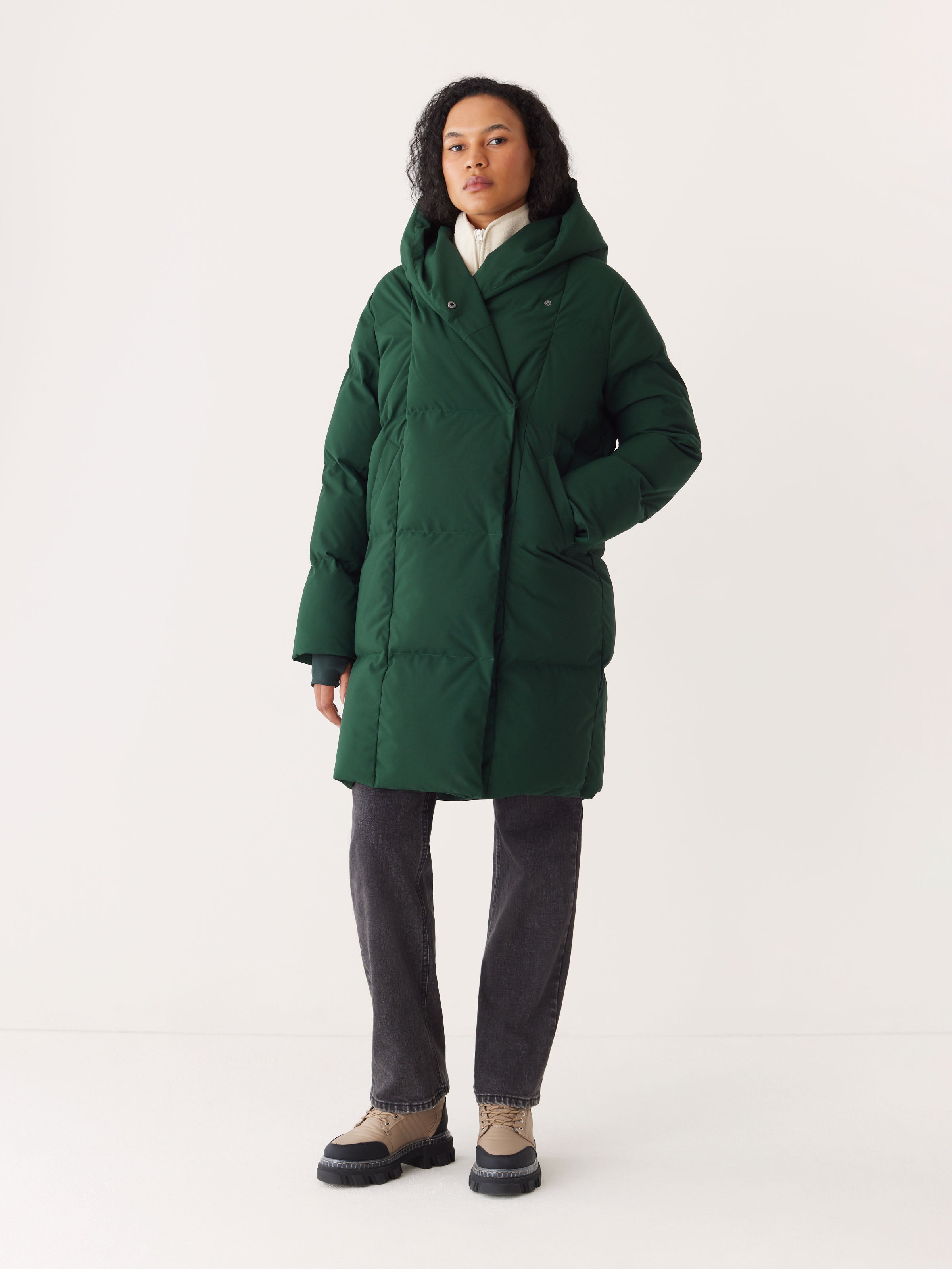 The Hygge Puffer Coat in Forest Green – Frank And Oak USA