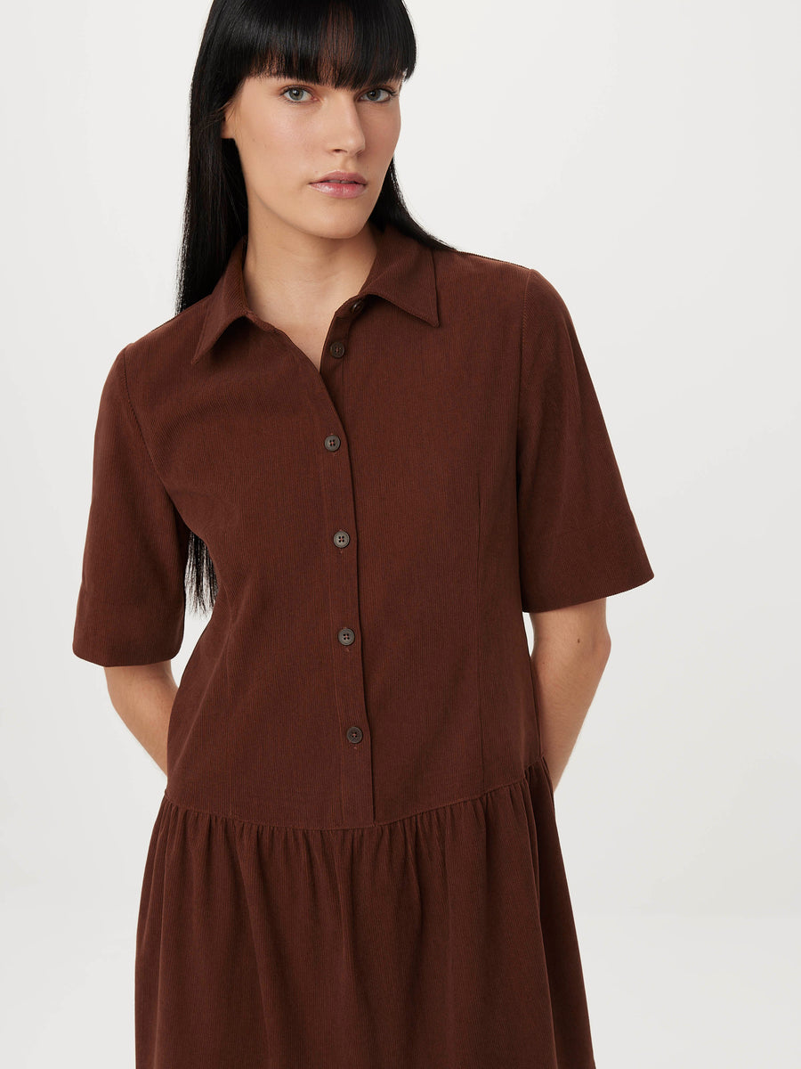 The Corduroy Shirt Dress in Pinot Noir – Frank And Oak USA