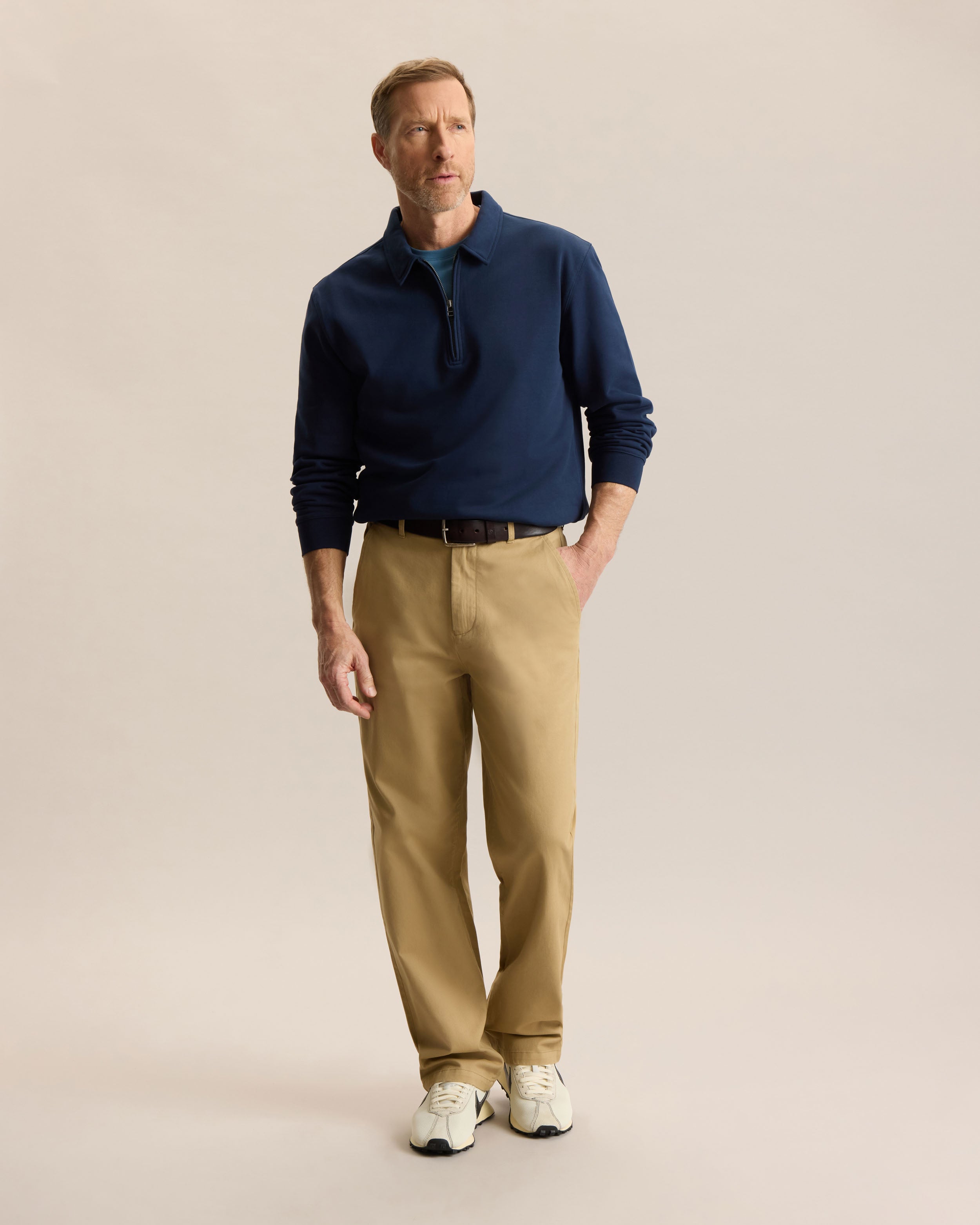 ESSENTIAL QUARTER ZIP SWEATSHIRT – Frank And Oak