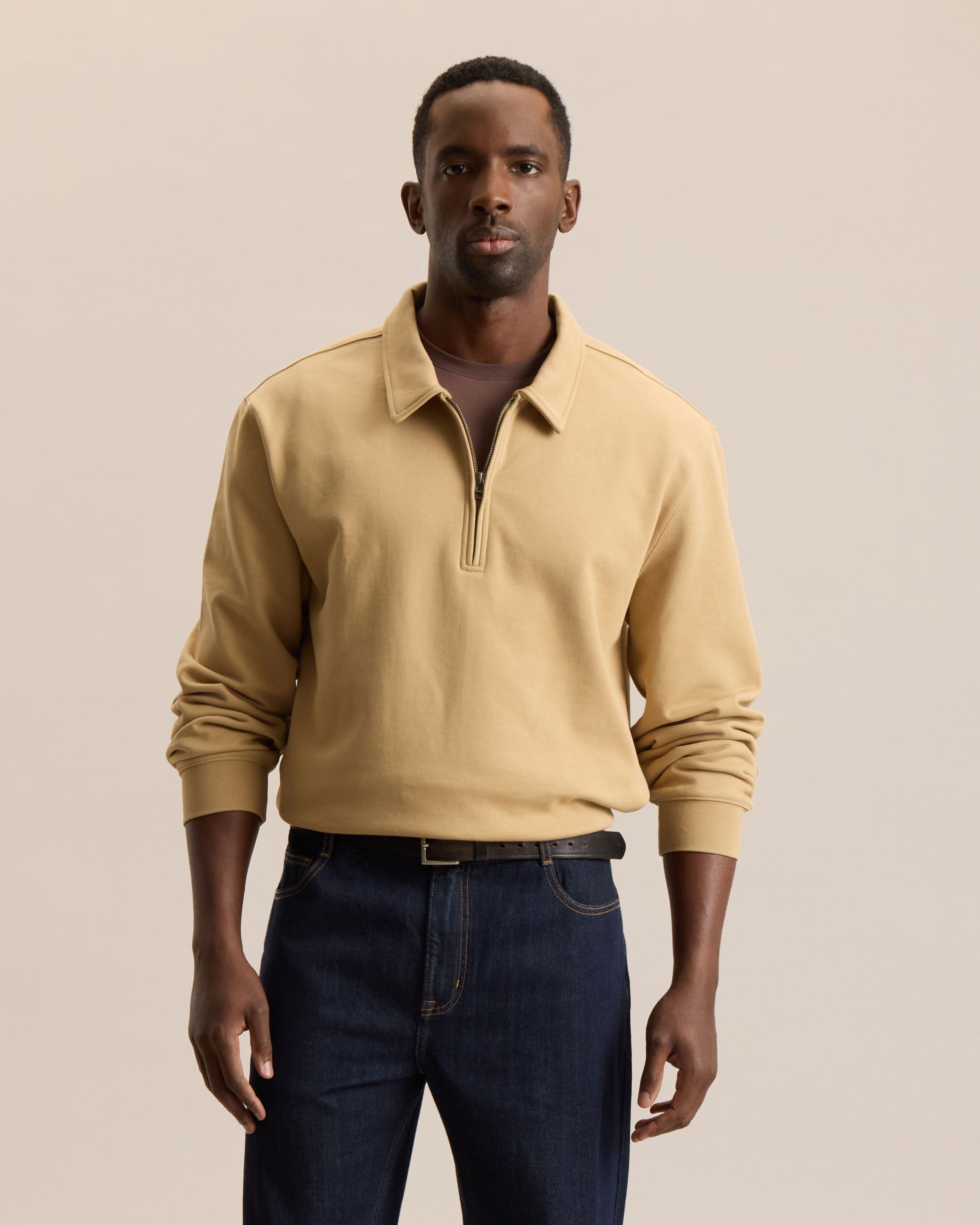 ESSENTIAL QUARTER ZIP SWEATSHIRT – Frank And Oak