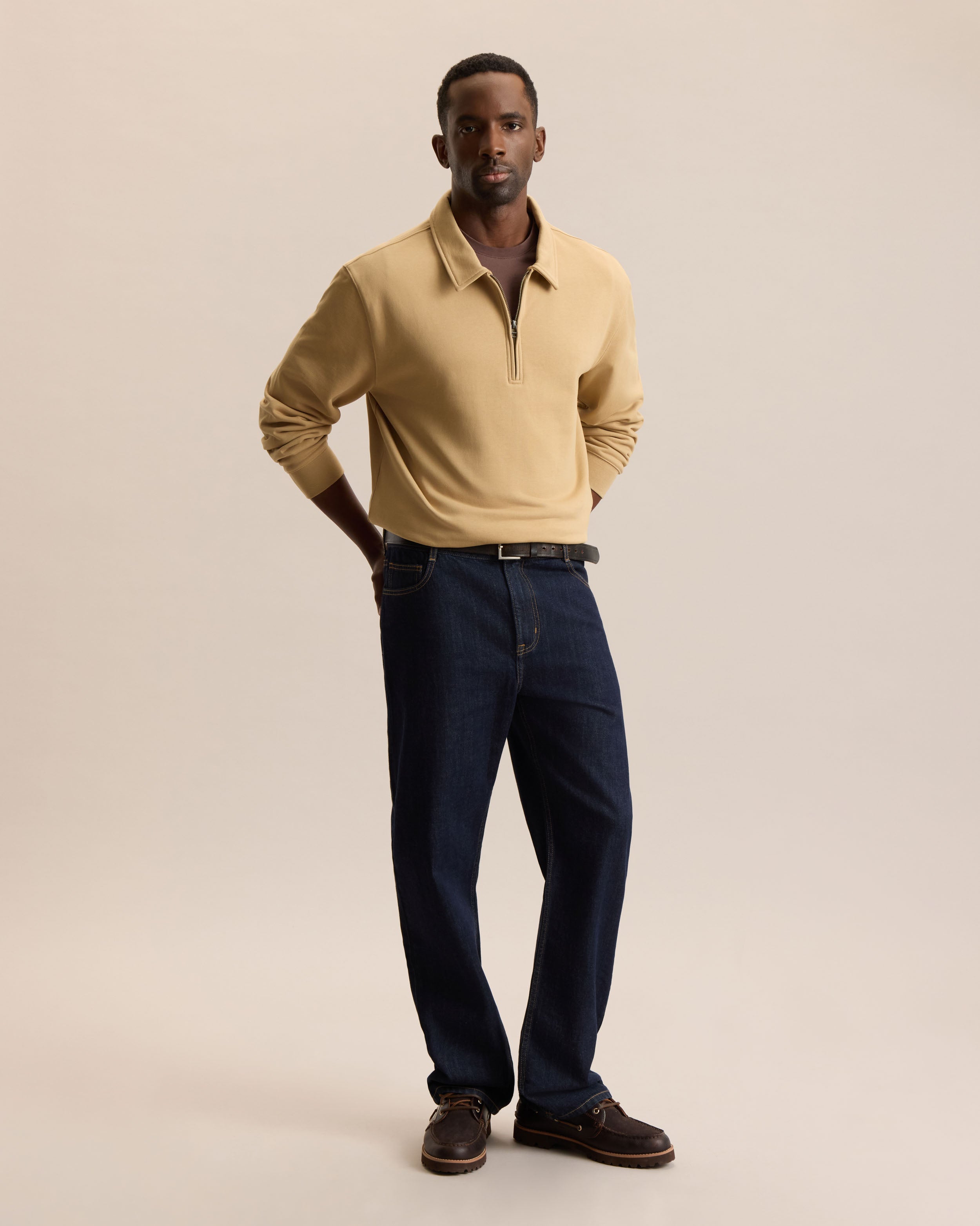 ESSENTIAL QUARTER ZIP SWEATSHIRT – Frank And Oak