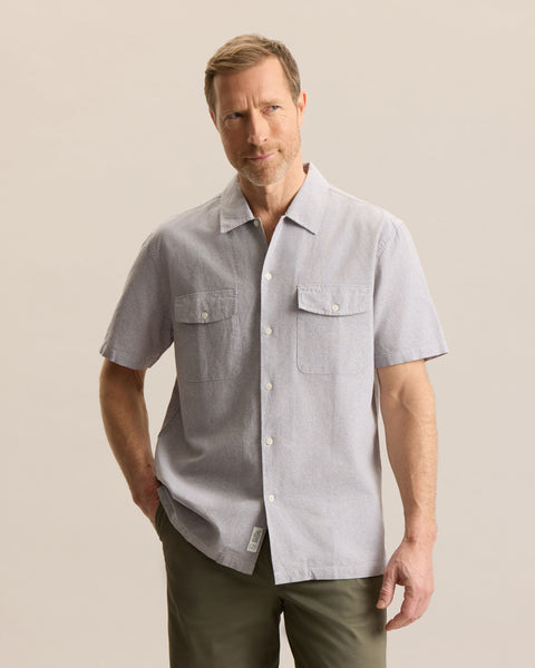 Wool Chambray Army Slacks　【DUSTY BARK】 LINEN CHAMBRAY SHIRT – Frank And Oak