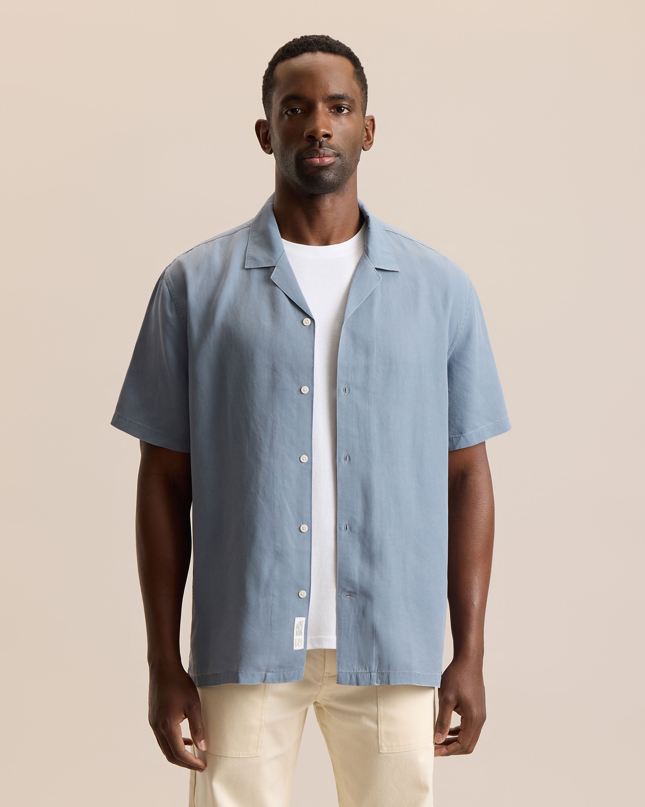 【オリーブ（37）】Crys Tencel LS Shirt TENCEL™ LYOCELL RESORT SHIRT – Frank And Oak