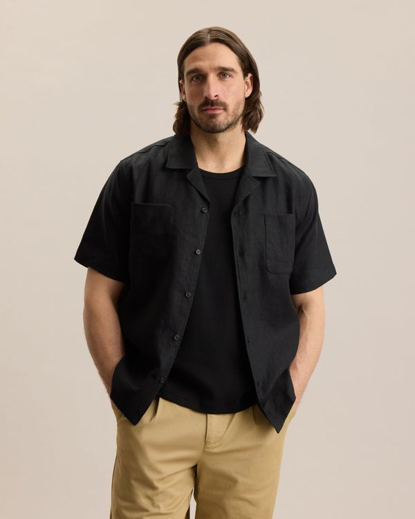 LINEN SHIRT - SHORT SLEEVE
