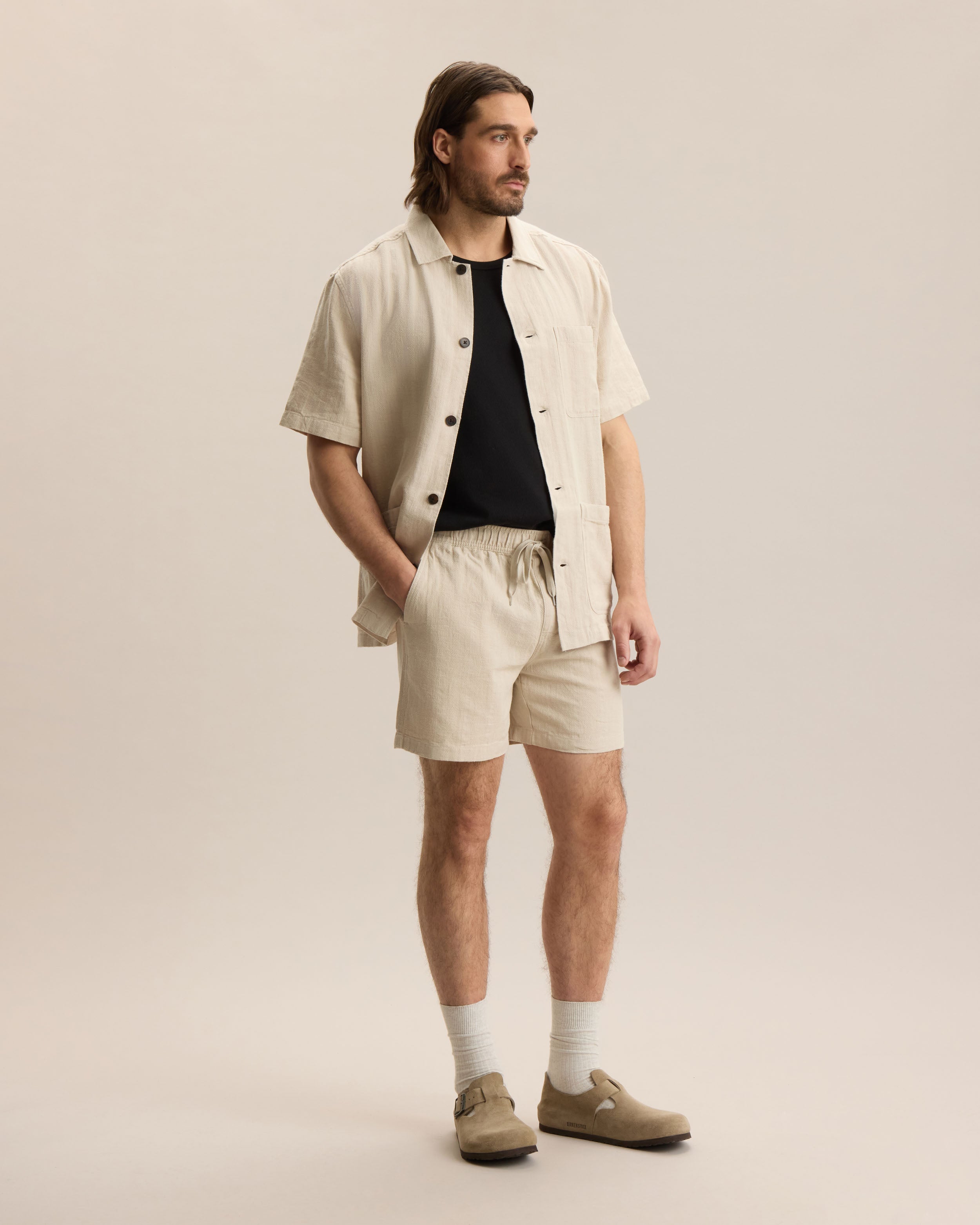 HEMP HERRINGBONE SHORT – Frank And Oak
