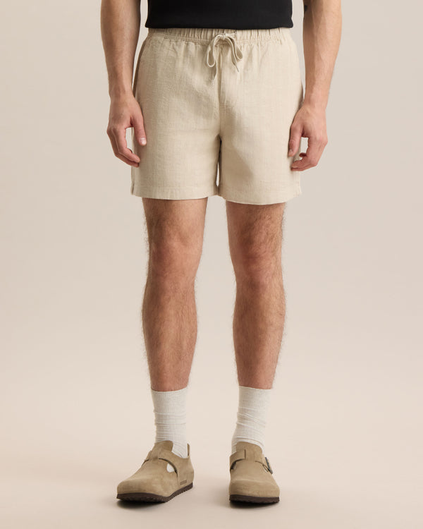 HEMP HERRINGBONE SHORT